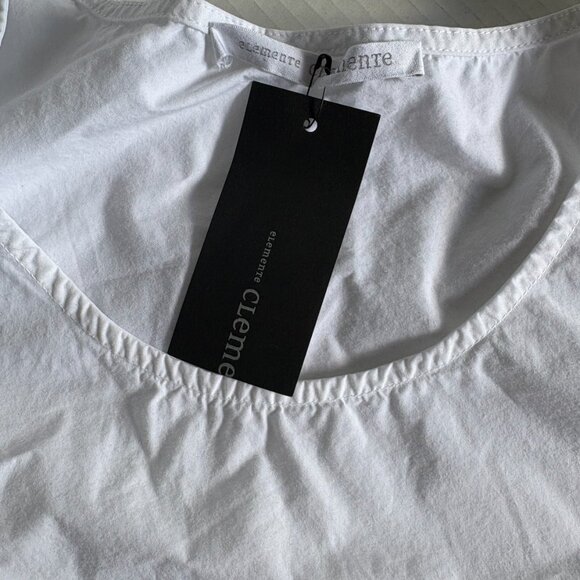 Elemente Clemente White Cotton Sleeveless Top "Stacy", Size 4 - Picture 2 of 10